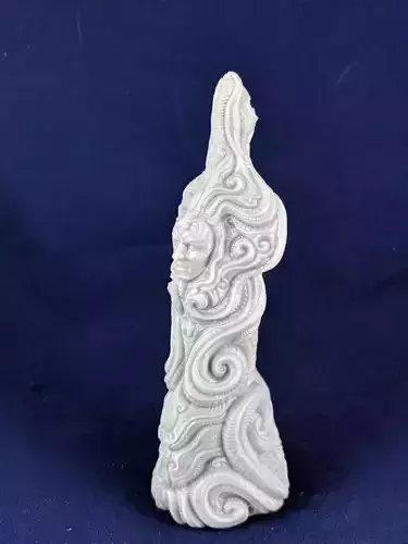 Totem statue with swirls 3D print model