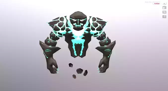 Earth Spirit Elemental Low-poly 3D model