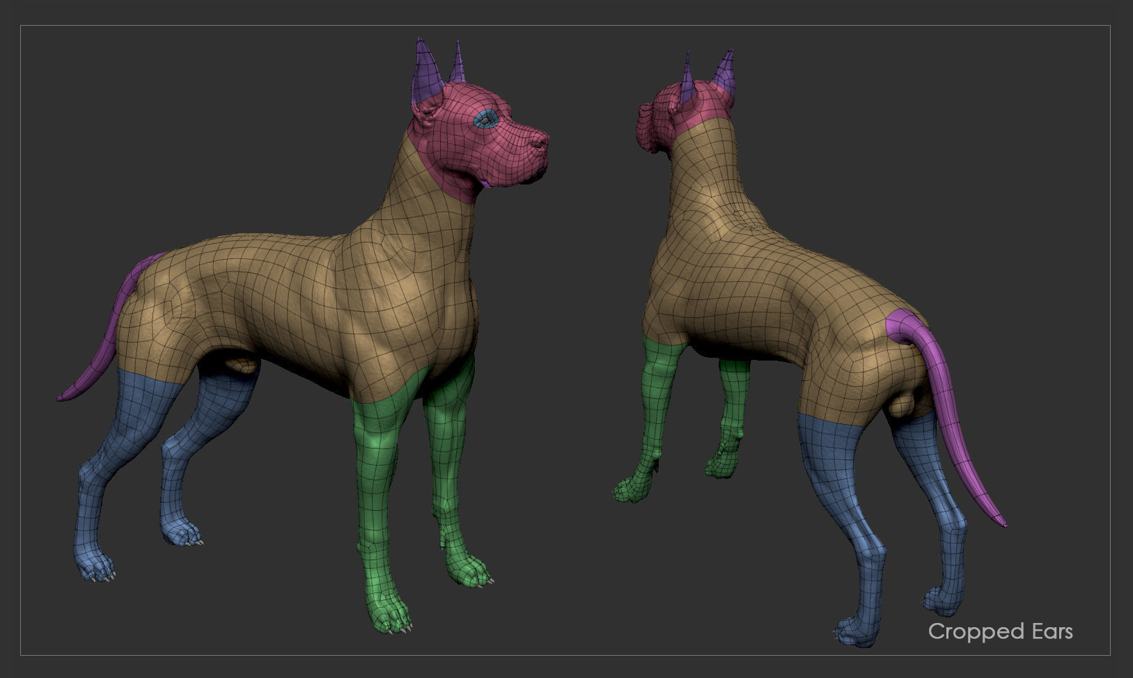 Great Dane High-Poly 3D print model_9