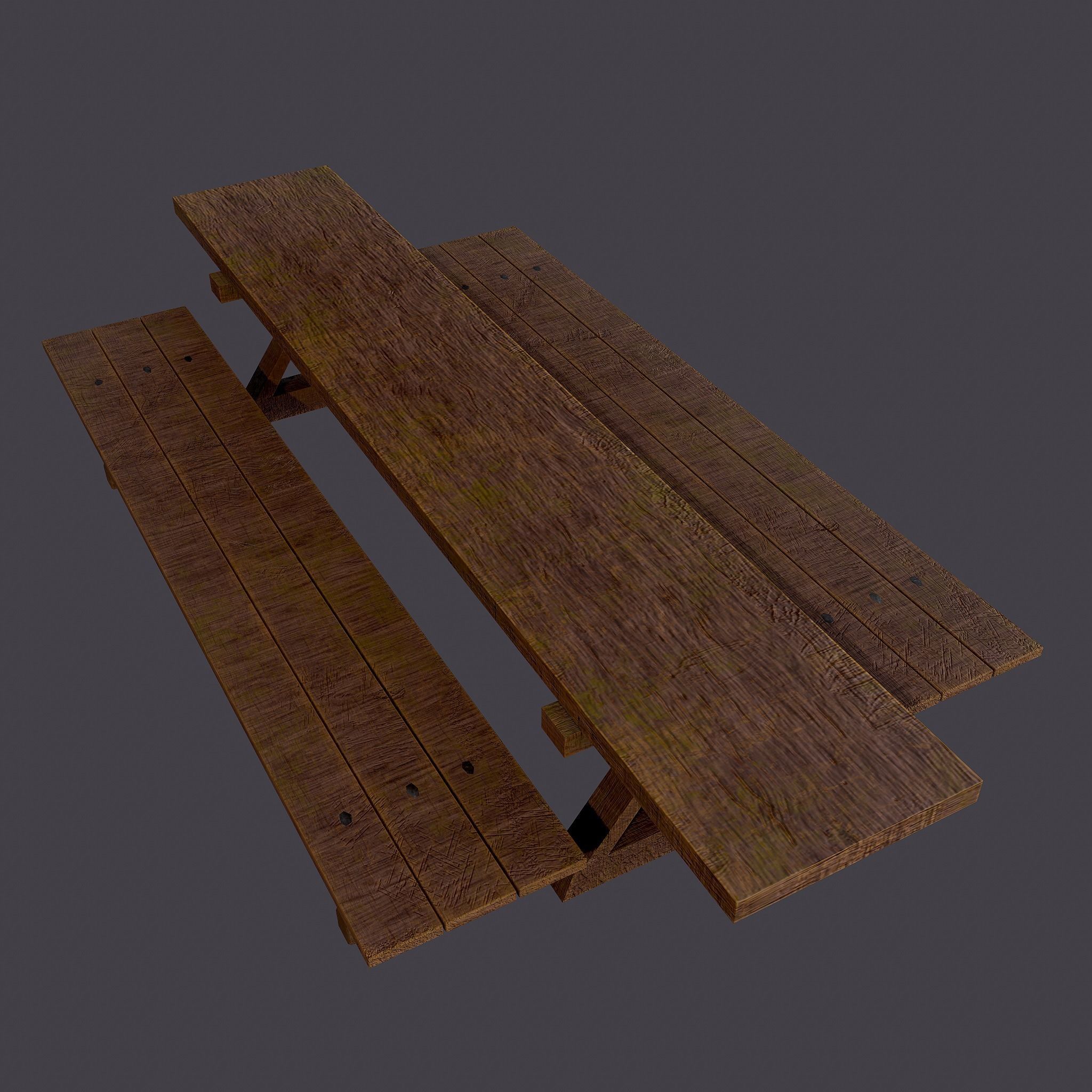 Tables and Benches Package 3D Model Collection_10