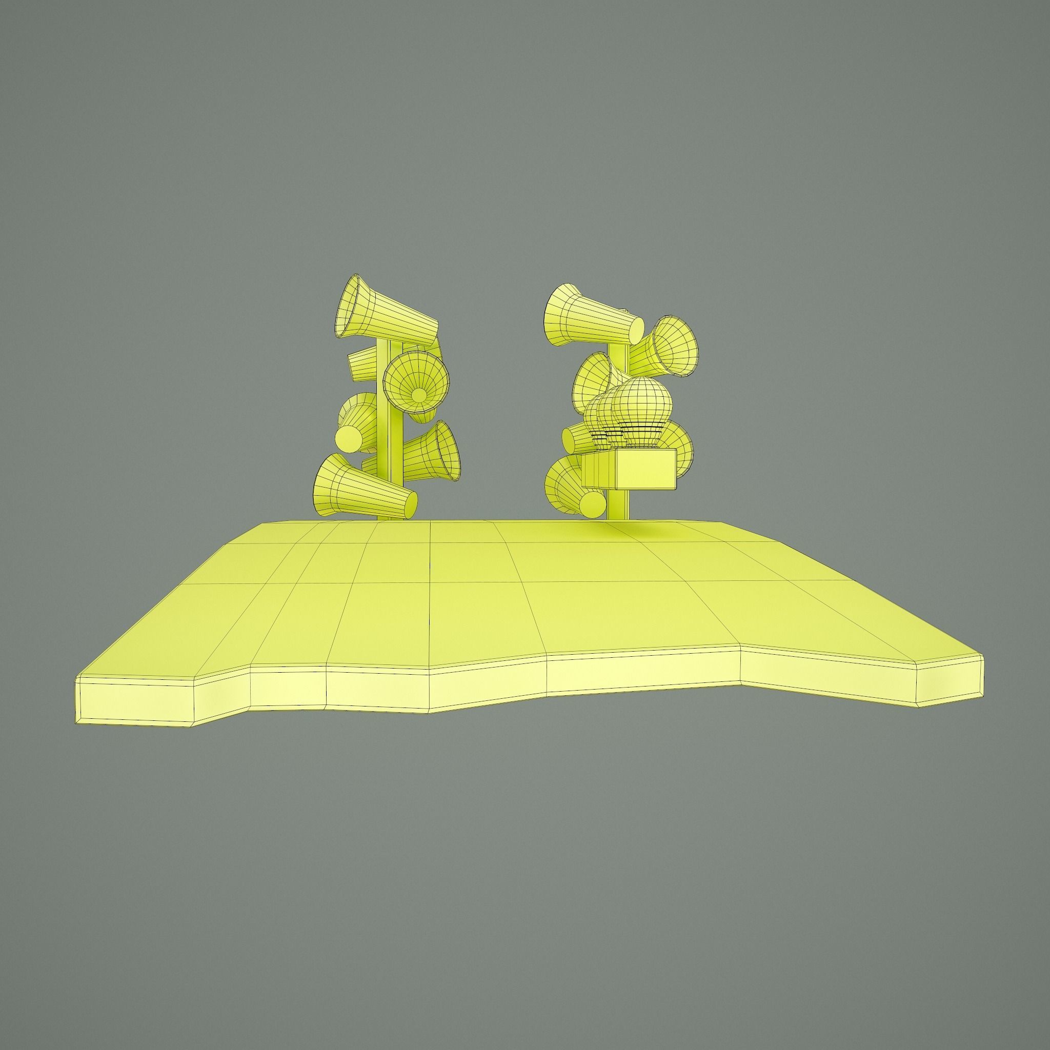 Megafons Board  Free 3D model_31