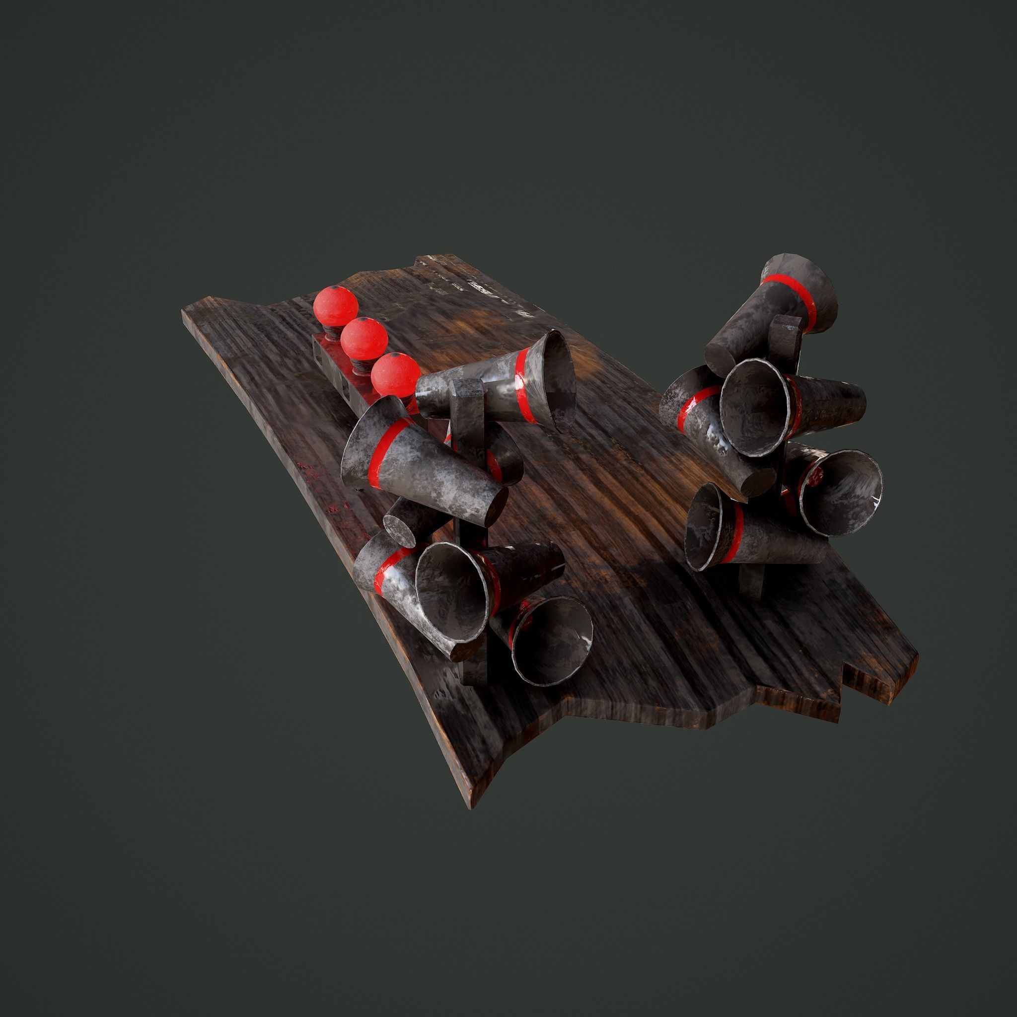 Megafons Board  Free 3D model_6