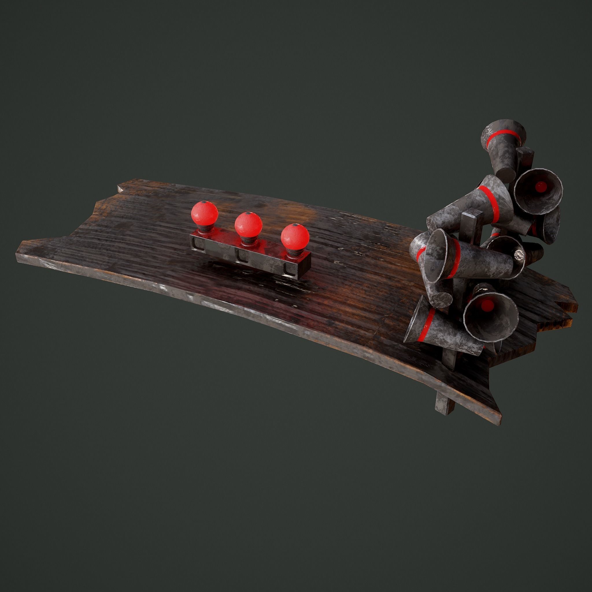 Megafons Board  Free 3D model_7