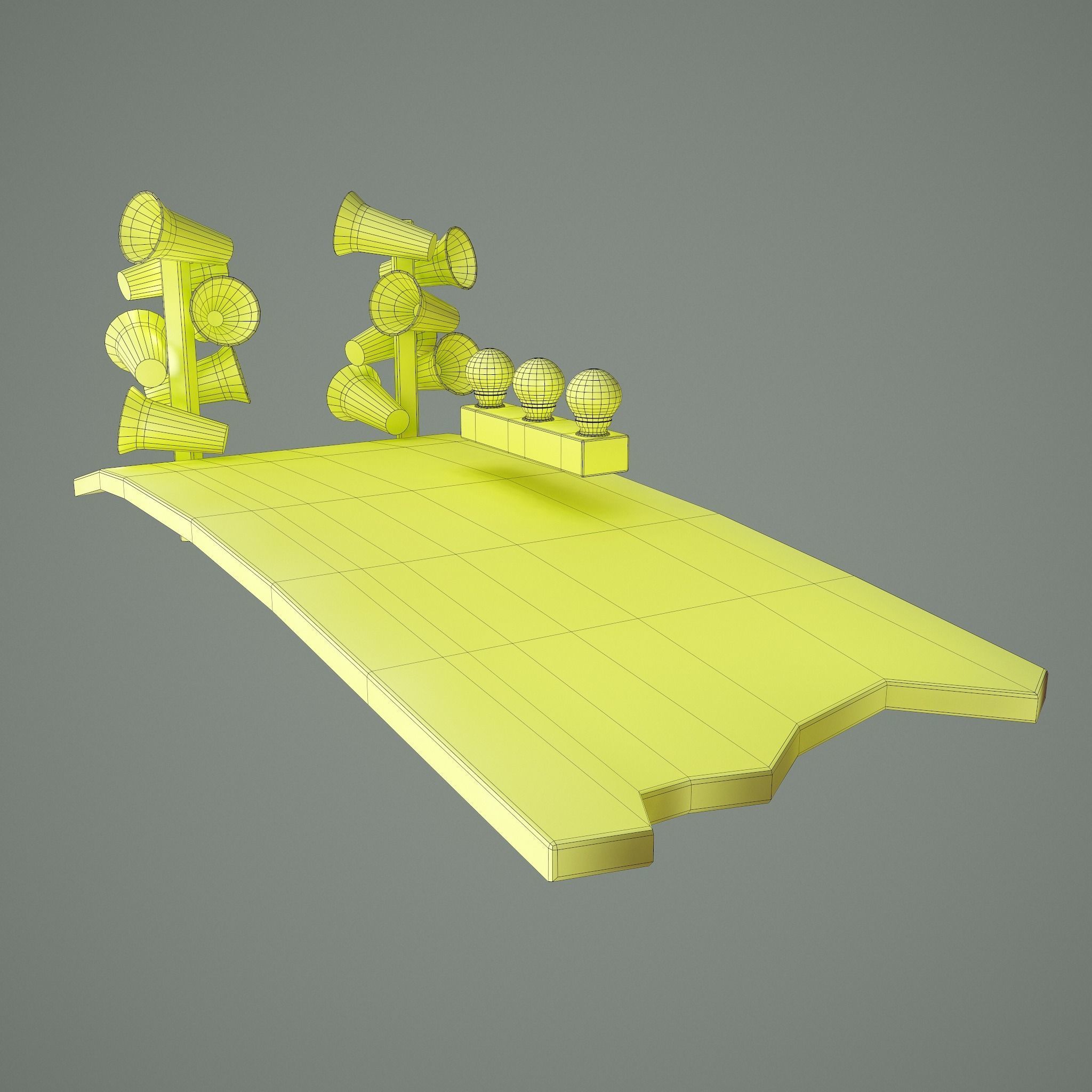 Megafons Board  Free 3D model_22