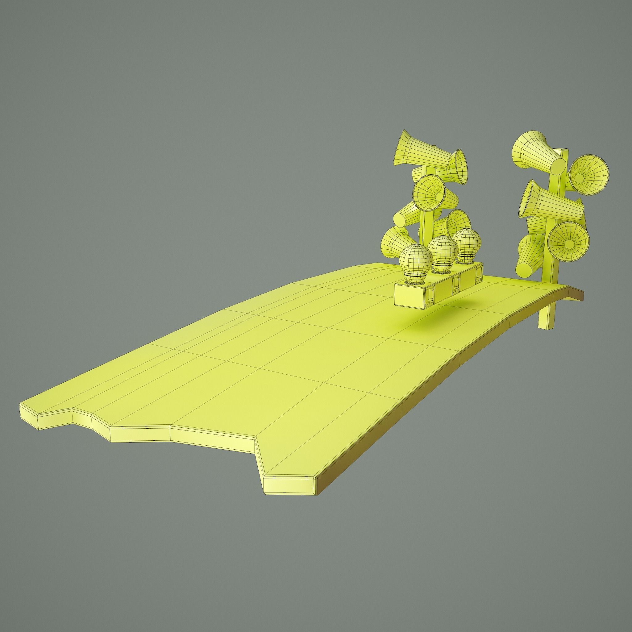 Megafons Board  Free 3D model_23
