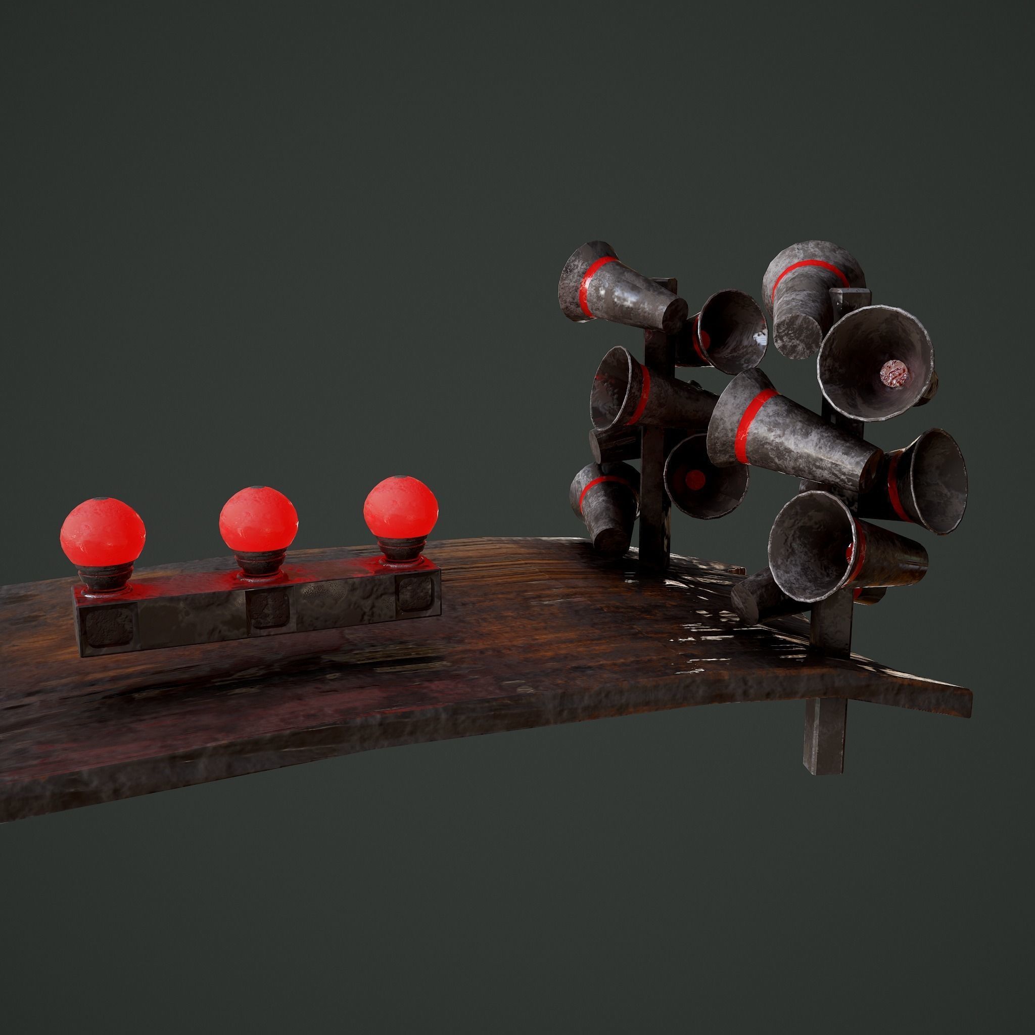 Megafons Board  Free 3D model_17