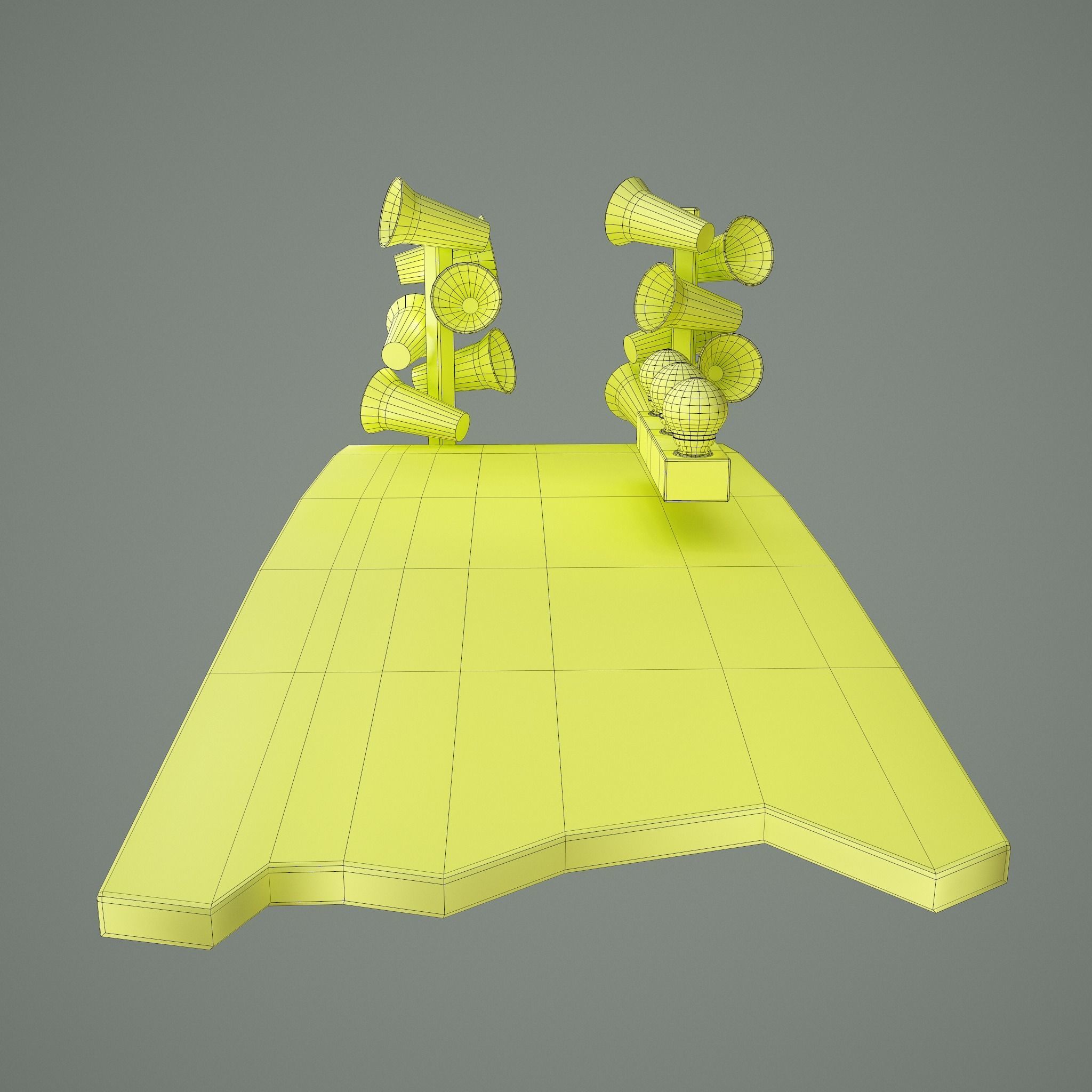 Megafons Board  Free 3D model_24