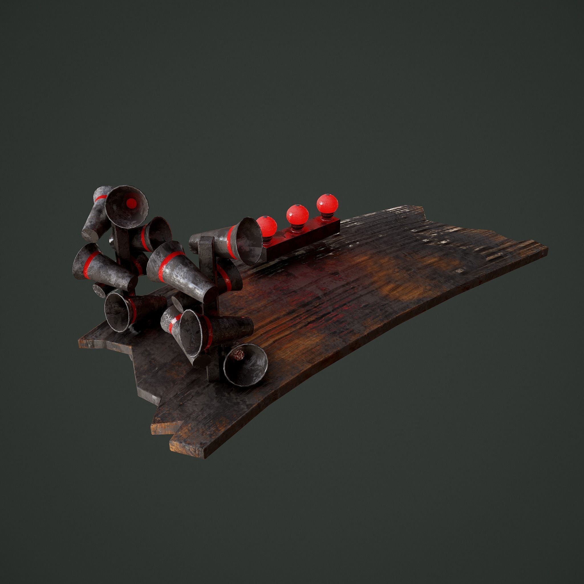 Megafons Board  Free 3D model_4
