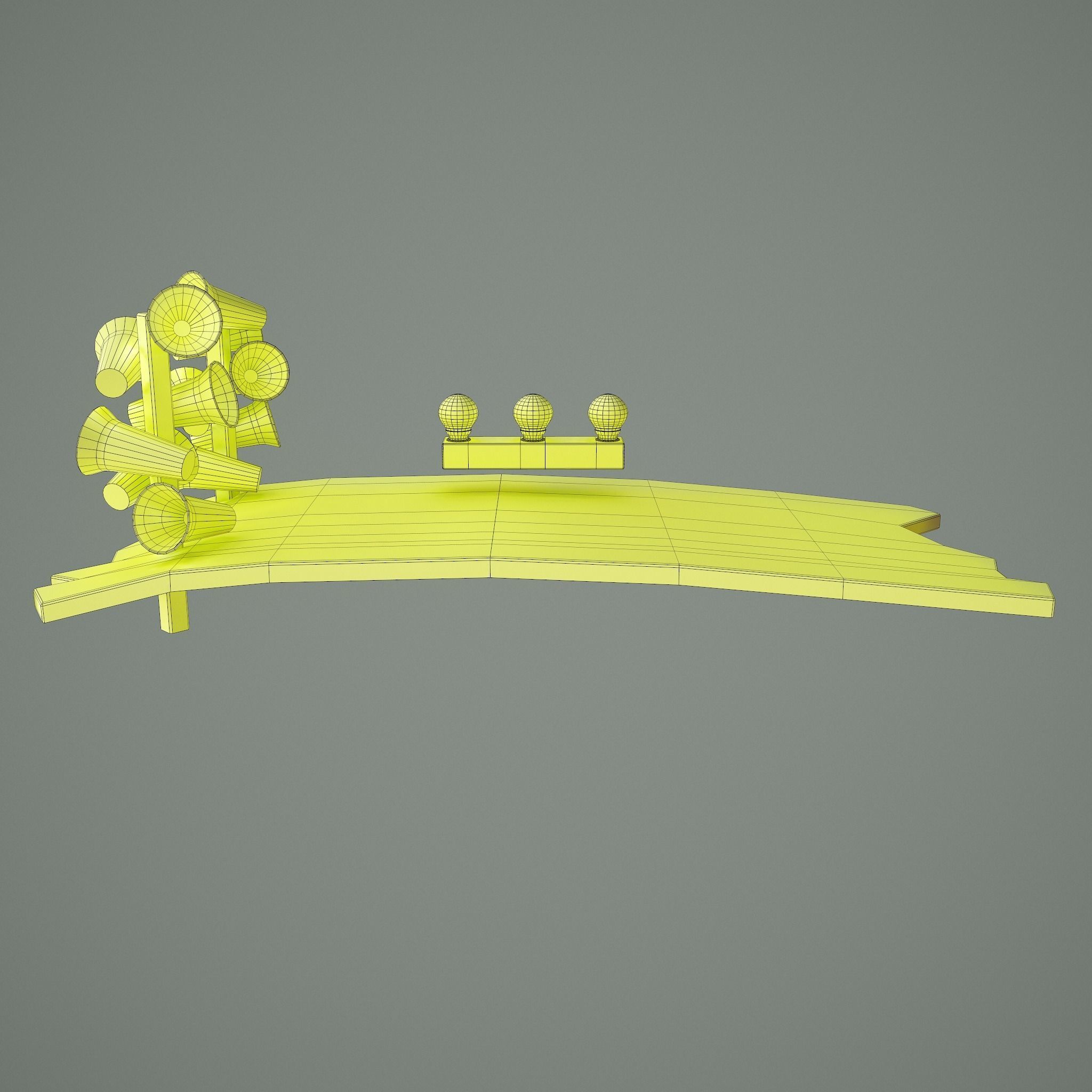 Megafons Board  Free 3D model_26