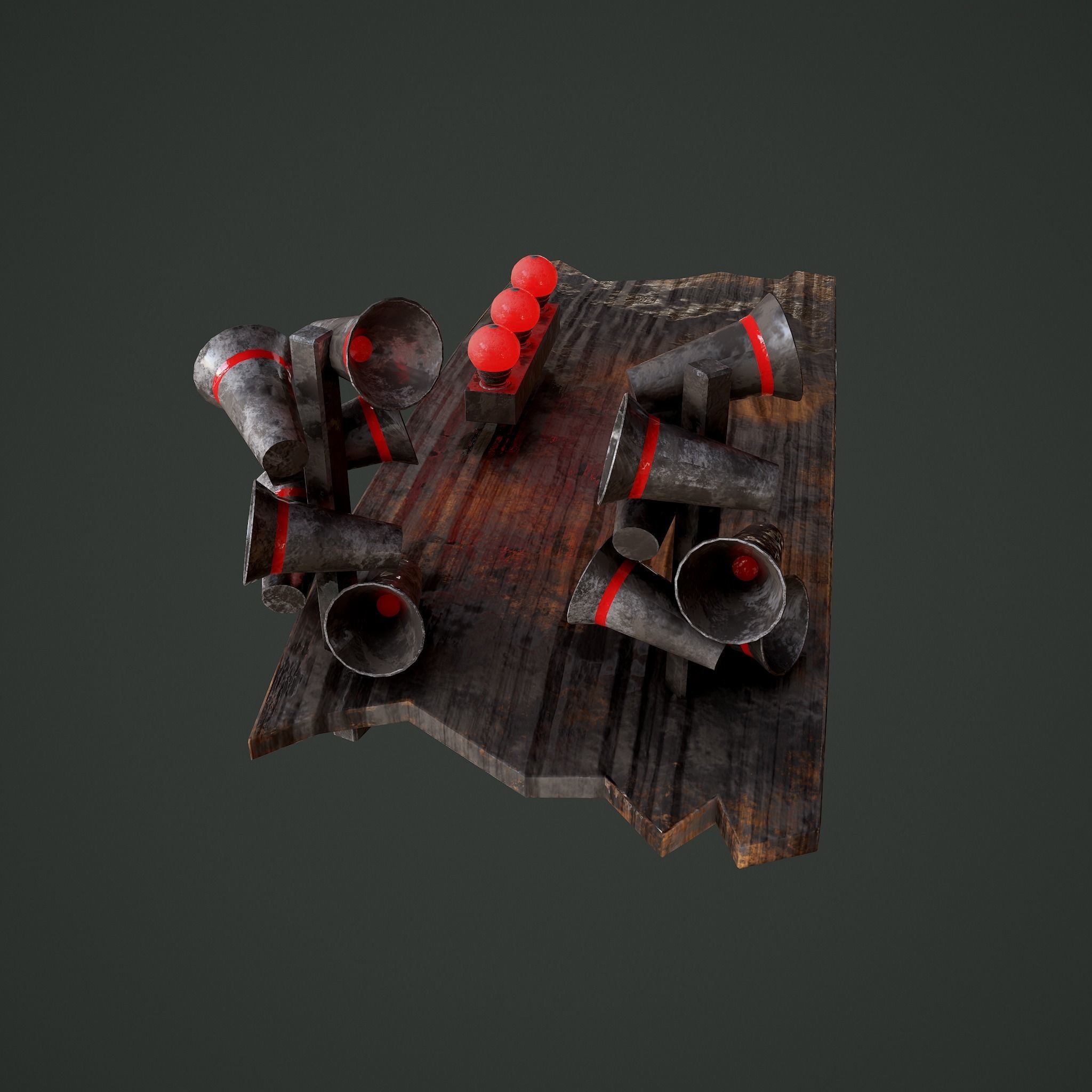 Megafons Board  Free 3D model_5