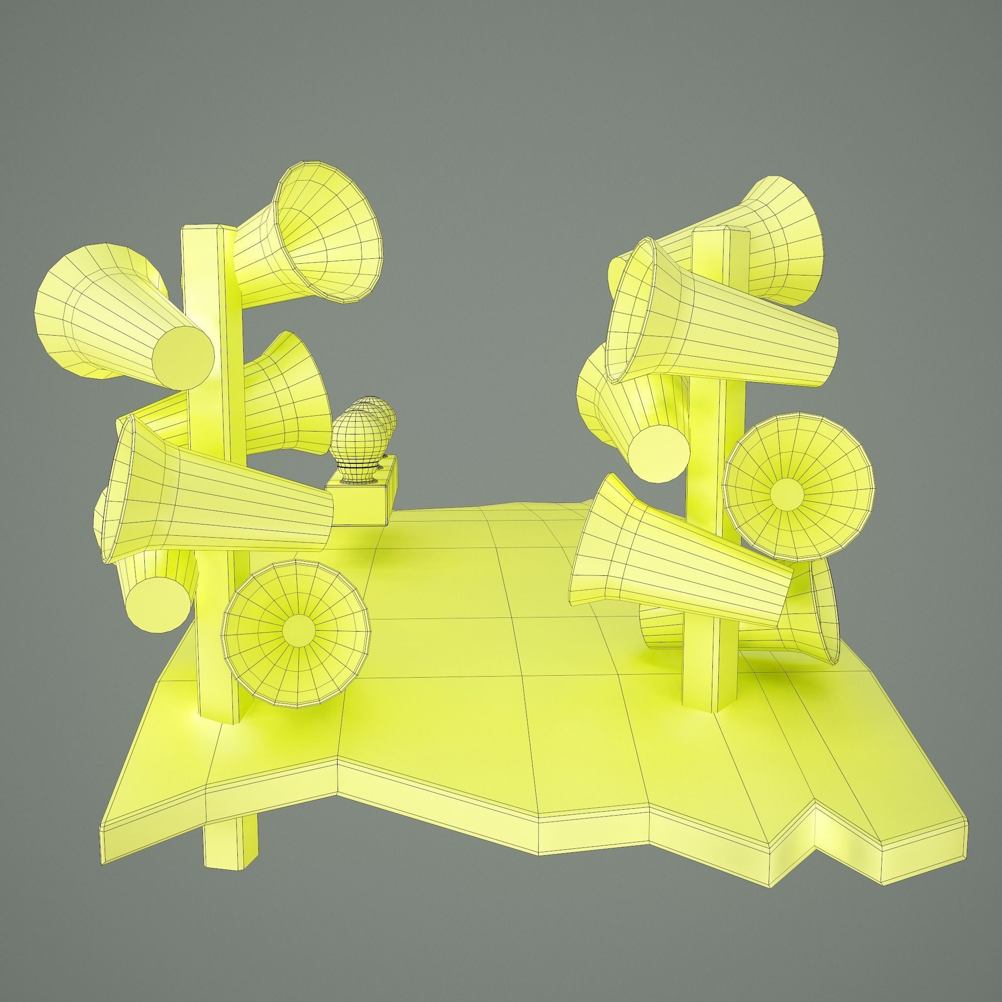 Megafons Board  Free 3D model_27