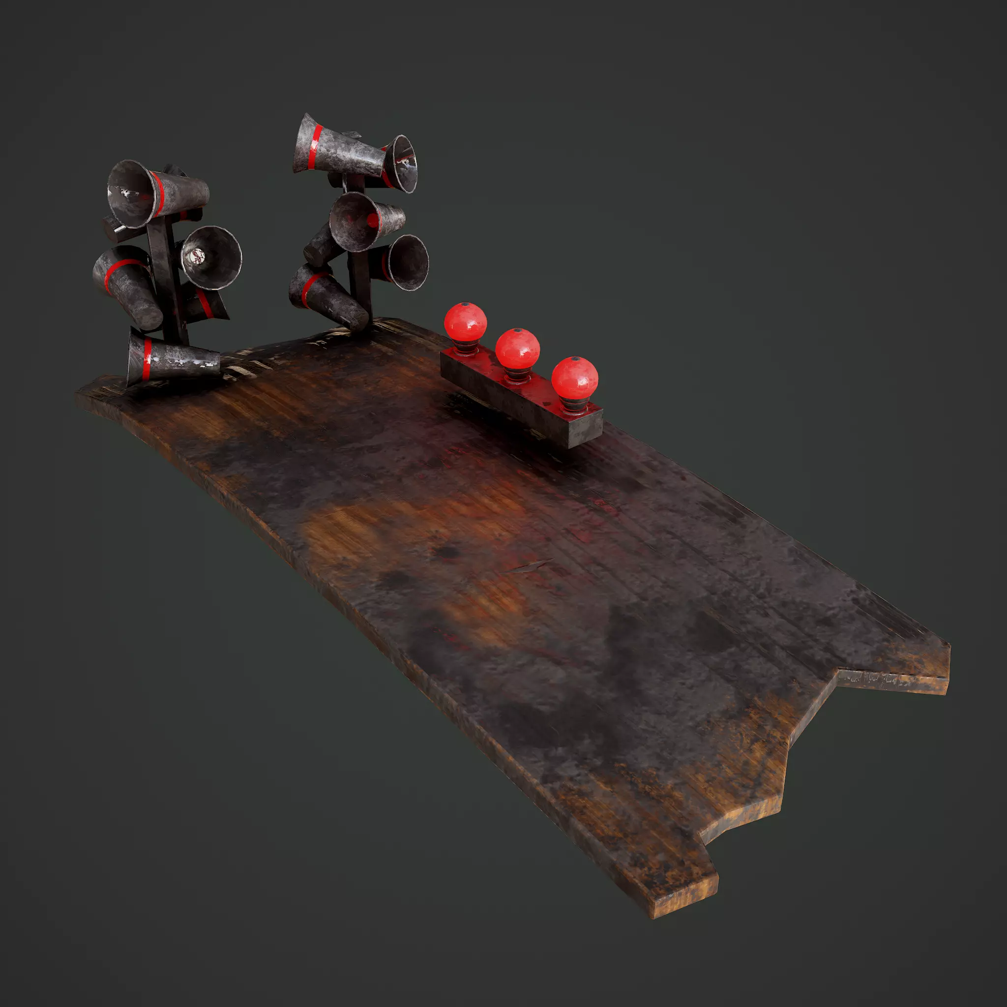 Megafons Board  Free 3D model_0
