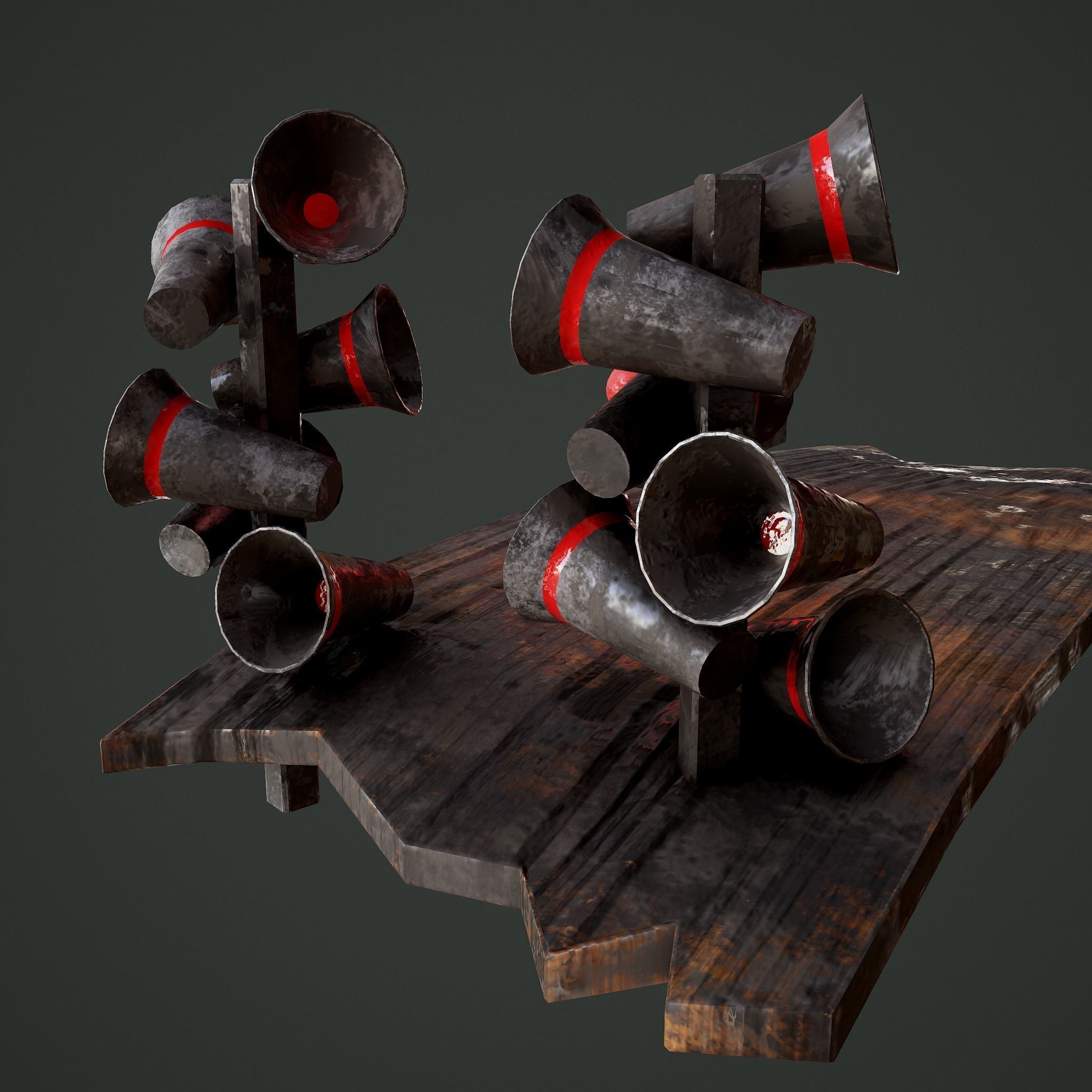 Megafons Board  Free 3D model_15