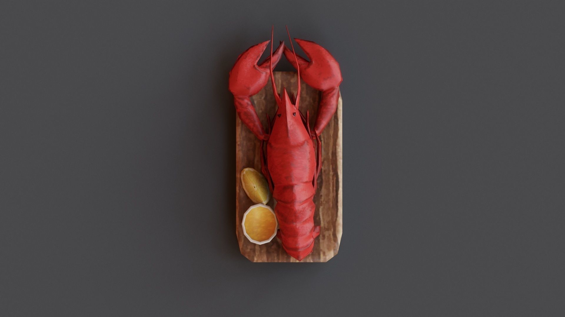 Lobster G09 Low-poly 3D model_4