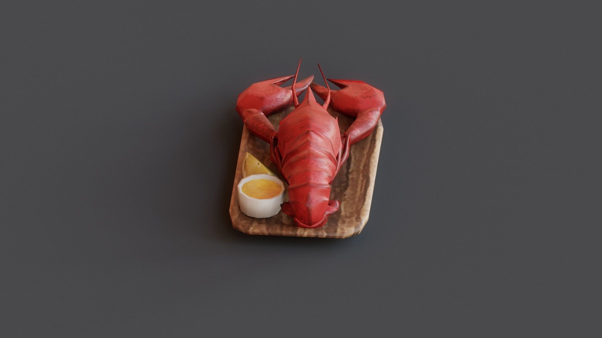Lobster G09 Low-poly 3D model_5