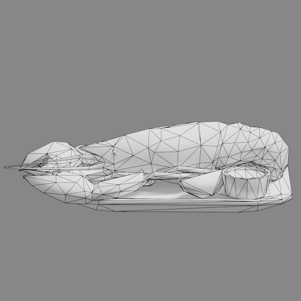 Lobster G09 Low-poly 3D model_8