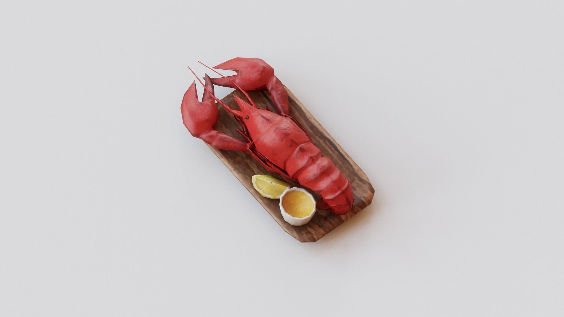 Lobster G09 Low-poly 3D model_2