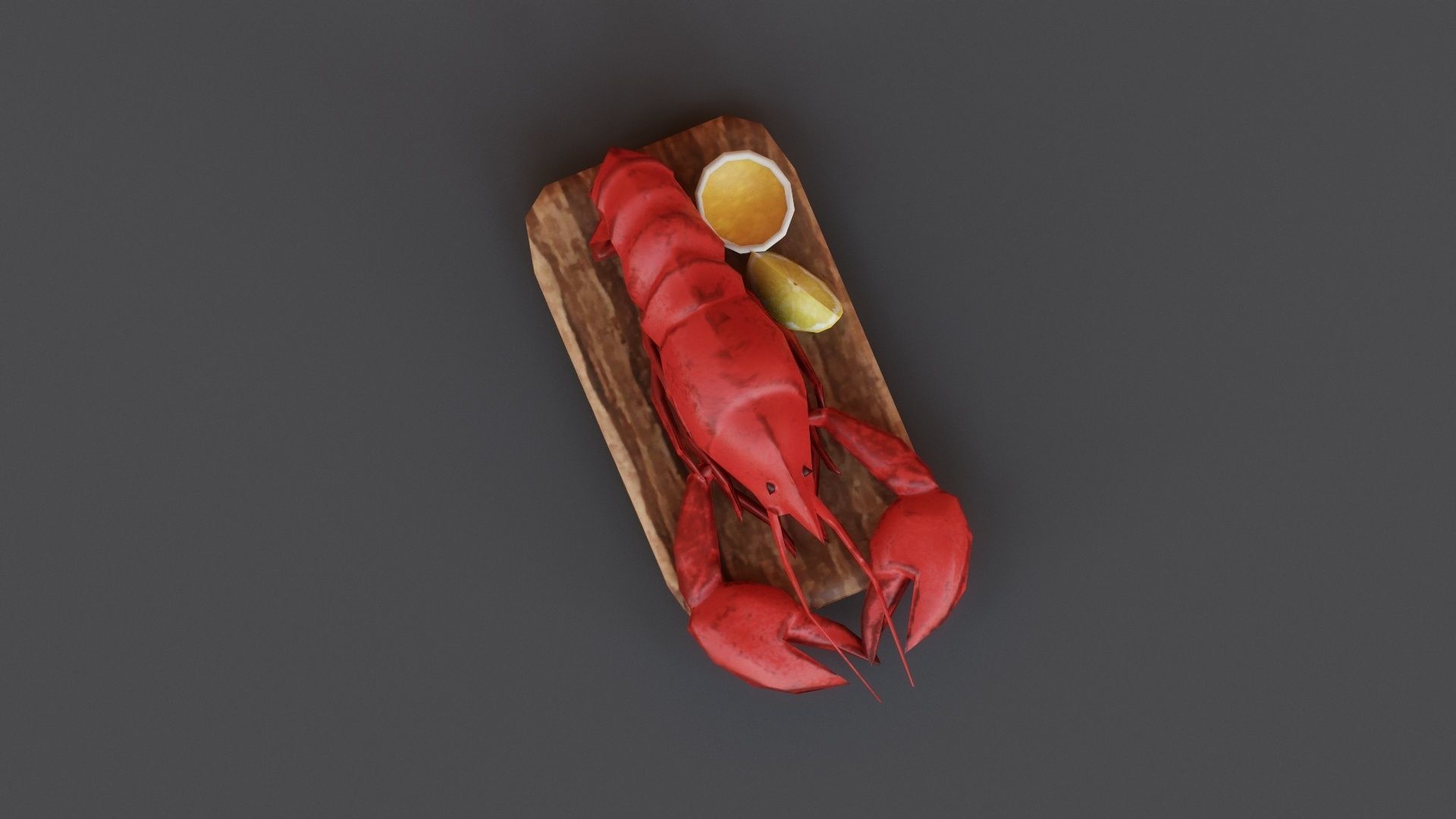 Lobster G09 Low-poly 3D model_6