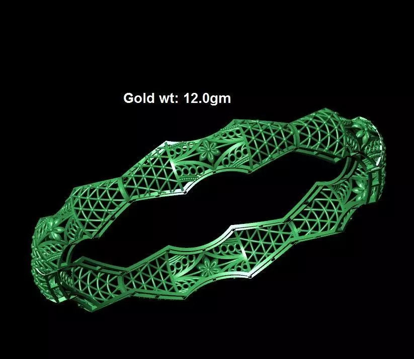 dubai kuwathy bangles 3D print model_0