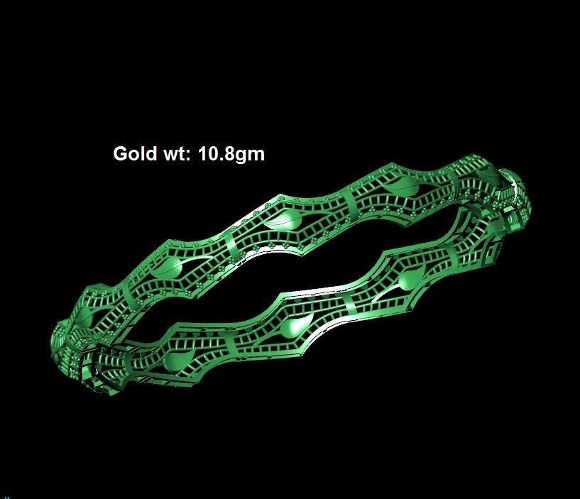 dubai kuwathy bangles 3D print model_14
