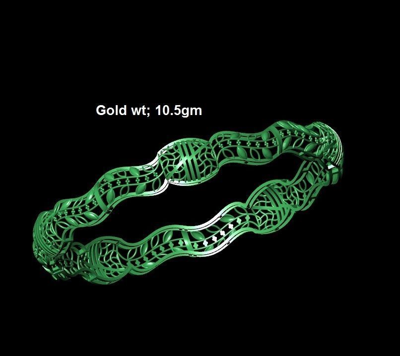 dubai kuwathy bangles 3D print model_7