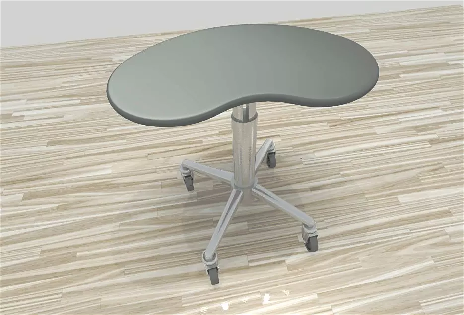 Kidney bean shaped Laptop Table 3D model