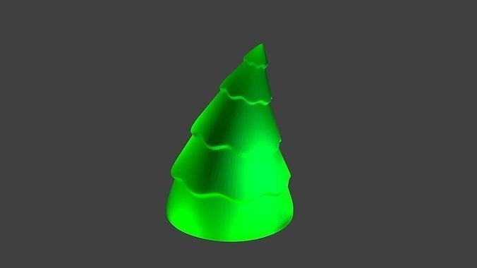 Decorative Christmas tree 3D print model