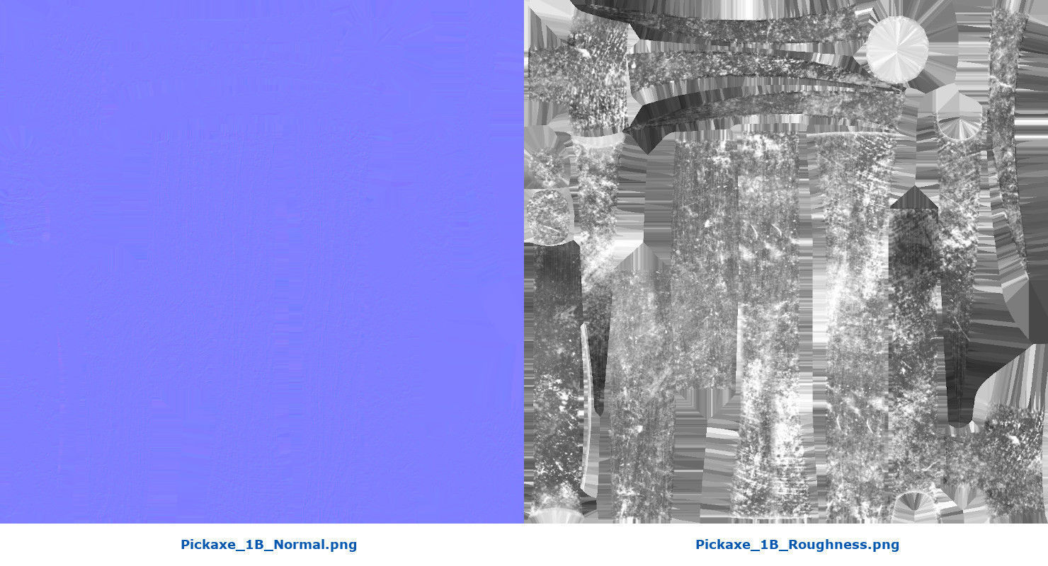 Pickaxe 1B Low-poly 3D model_8