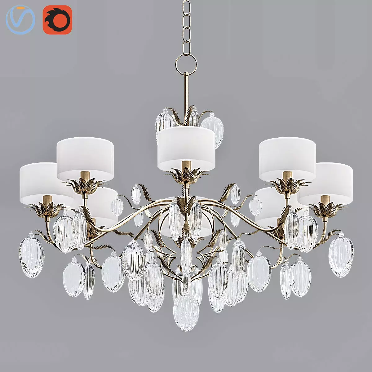 Ancona Chandelier Bella Figura 3D model