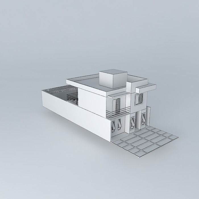 Holliday house Free 3D model_3
