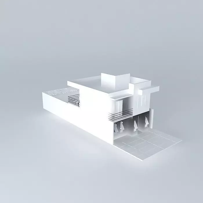 Holliday house Free 3D model_0