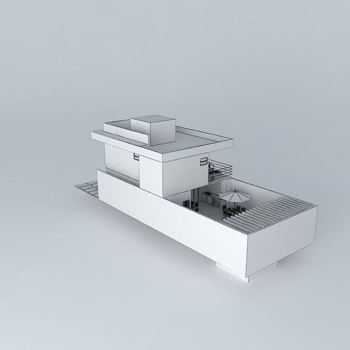 Holliday house Free 3D model_4