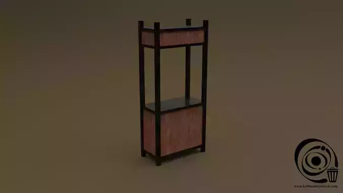 Trade stand 03 R Low-poly 3D model