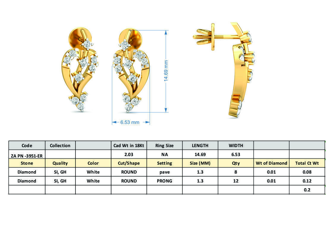 36 Women pendant-earrings set 3dm stl render detail 3D print model_5