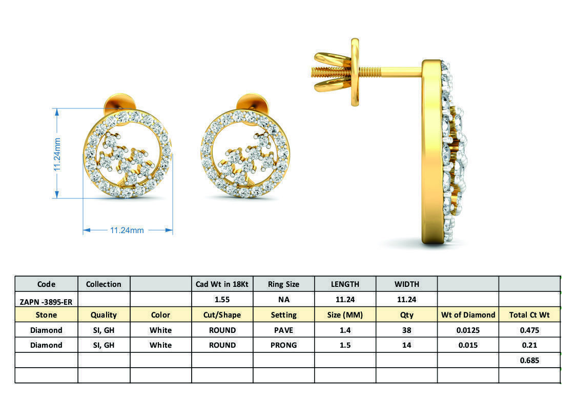 36 Women pendant-earrings set 3dm stl render detail 3D print model_60