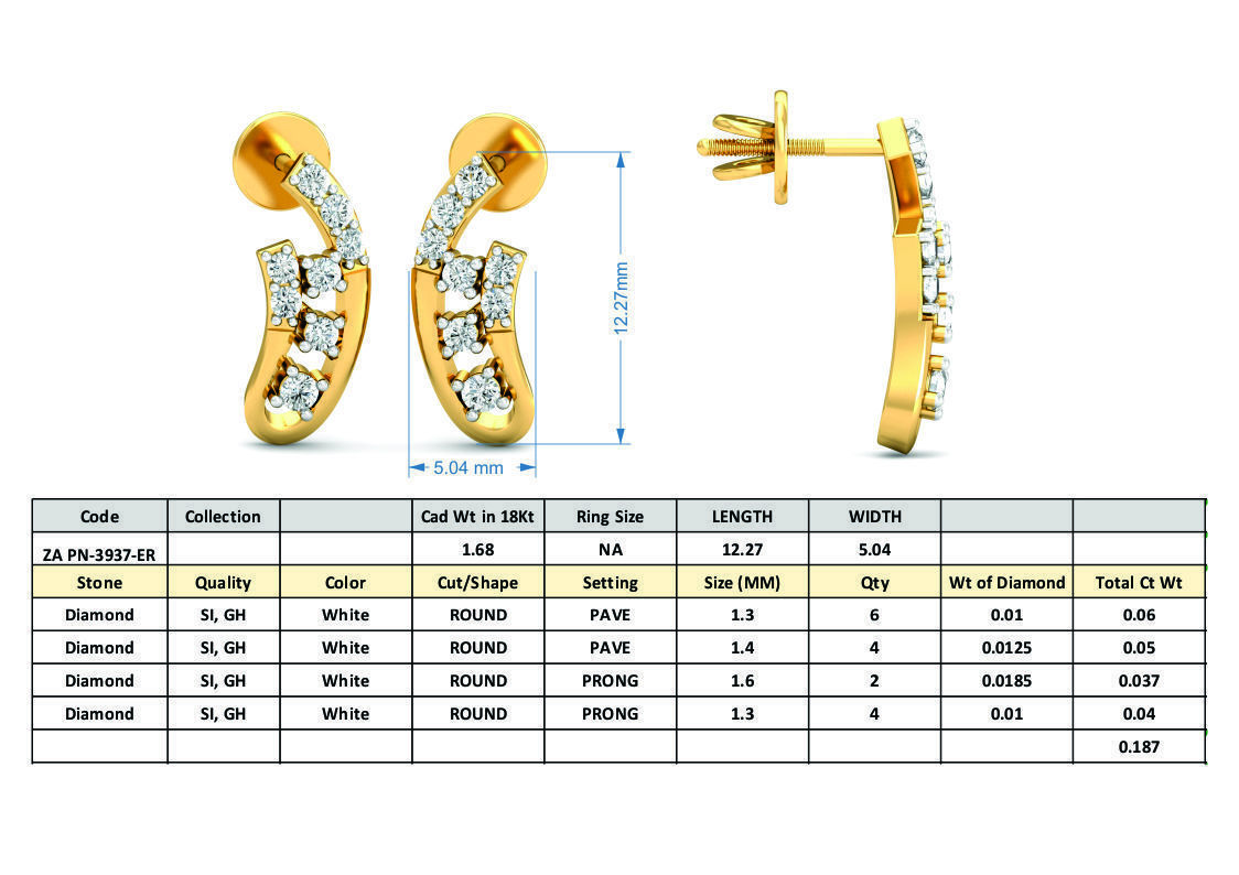 36 Women pendant-earrings set 3dm stl render detail 3D print model_25