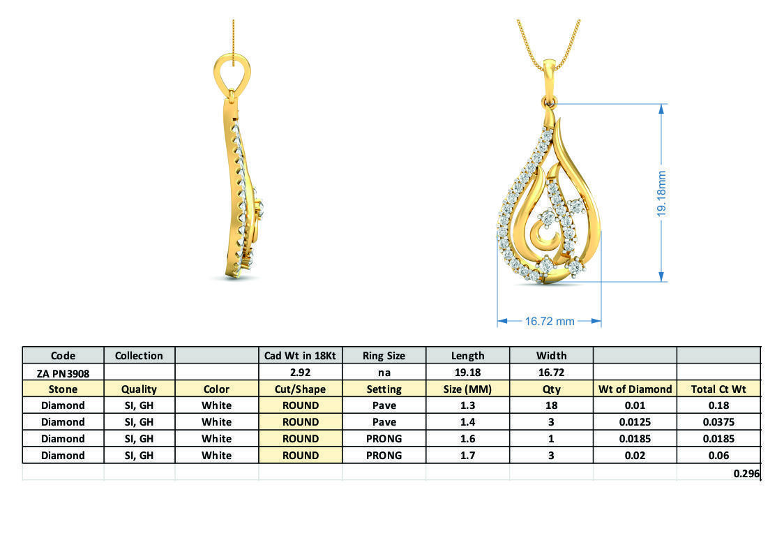 36 Women pendant-earrings set 3dm stl render detail 3D print model_40