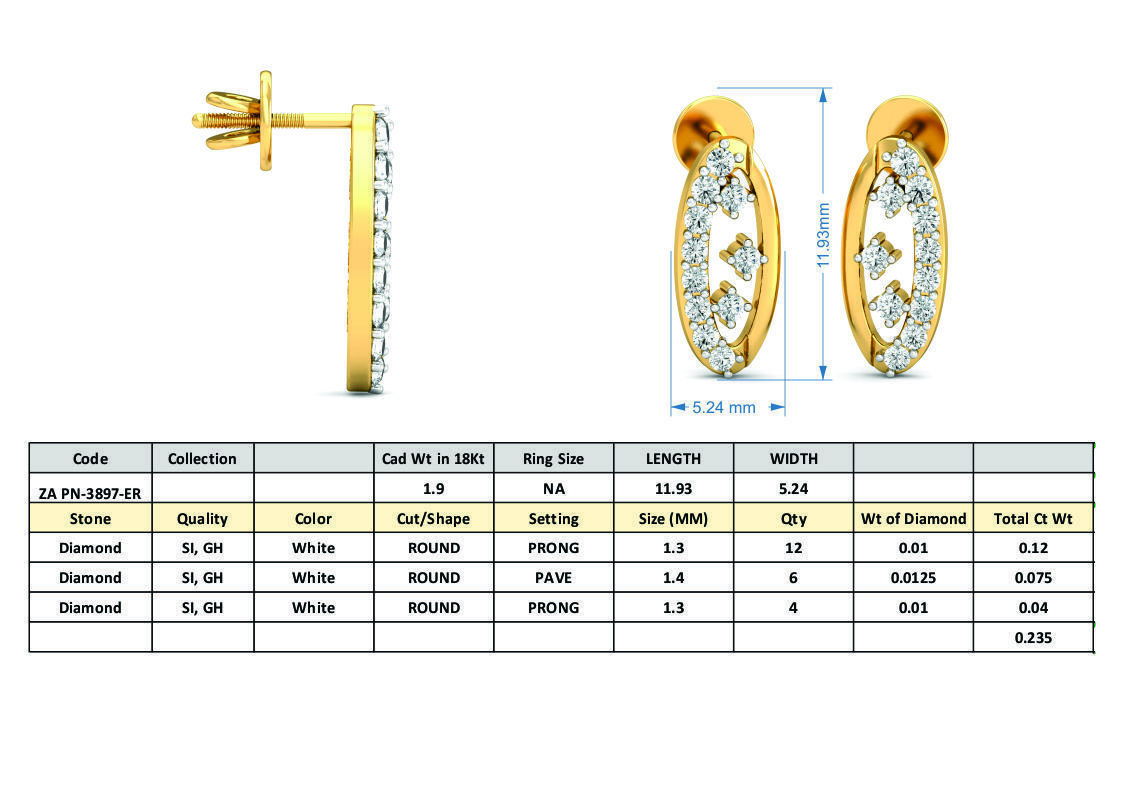 36 Women pendant-earrings set 3dm stl render detail 3D print model_59