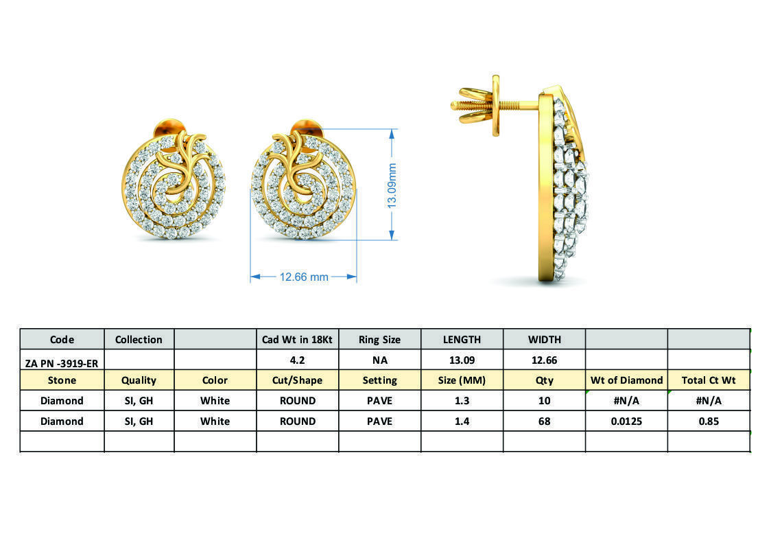 36 Women pendant-earrings set 3dm stl render detail 3D print model_35