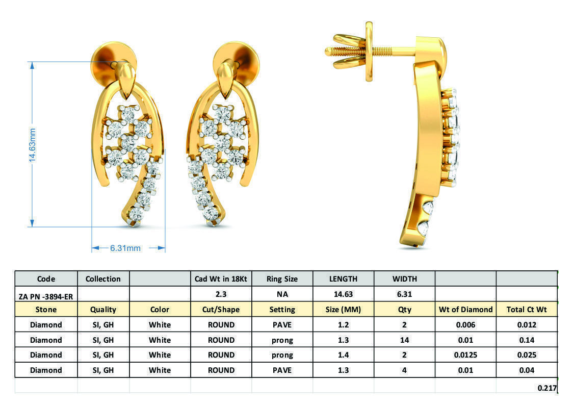 36 Women pendant-earrings set 3dm stl render detail 3D print model_63