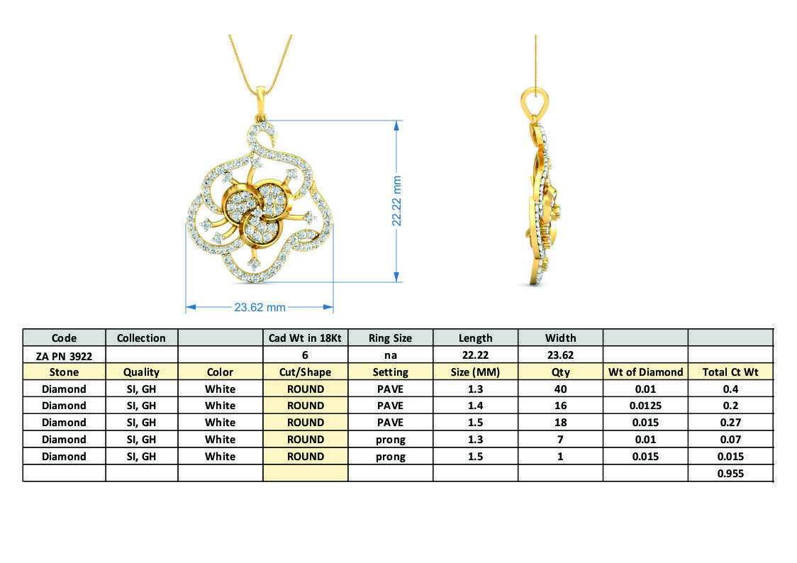36 Women pendant-earrings set 3dm stl render detail 3D print model_32