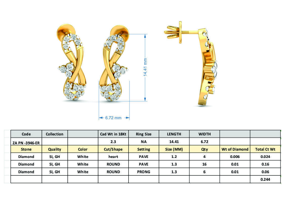 36 Women pendant-earrings set 3dm stl render detail 3D print model_18