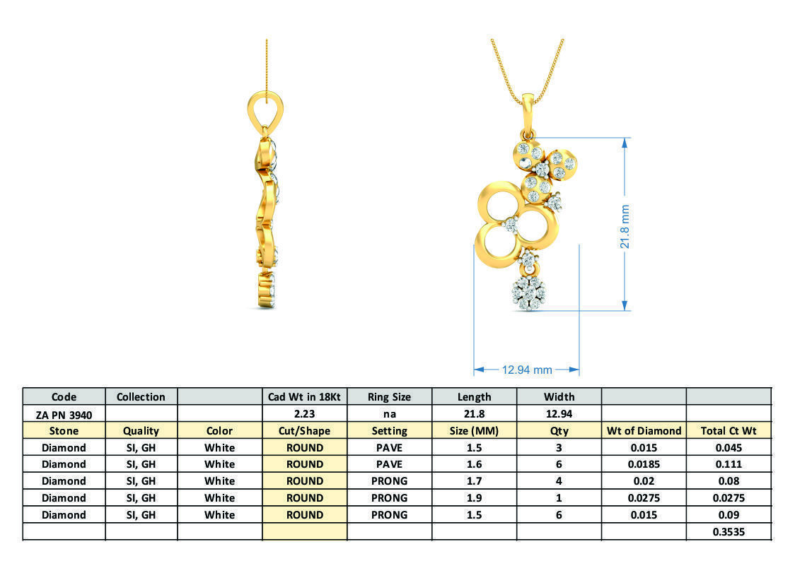 36 Women pendant-earrings set 3dm stl render detail 3D print model_20