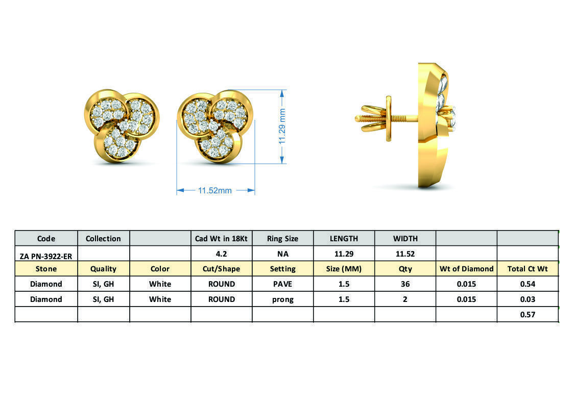 36 Women pendant-earrings set 3dm stl render detail 3D print model_33