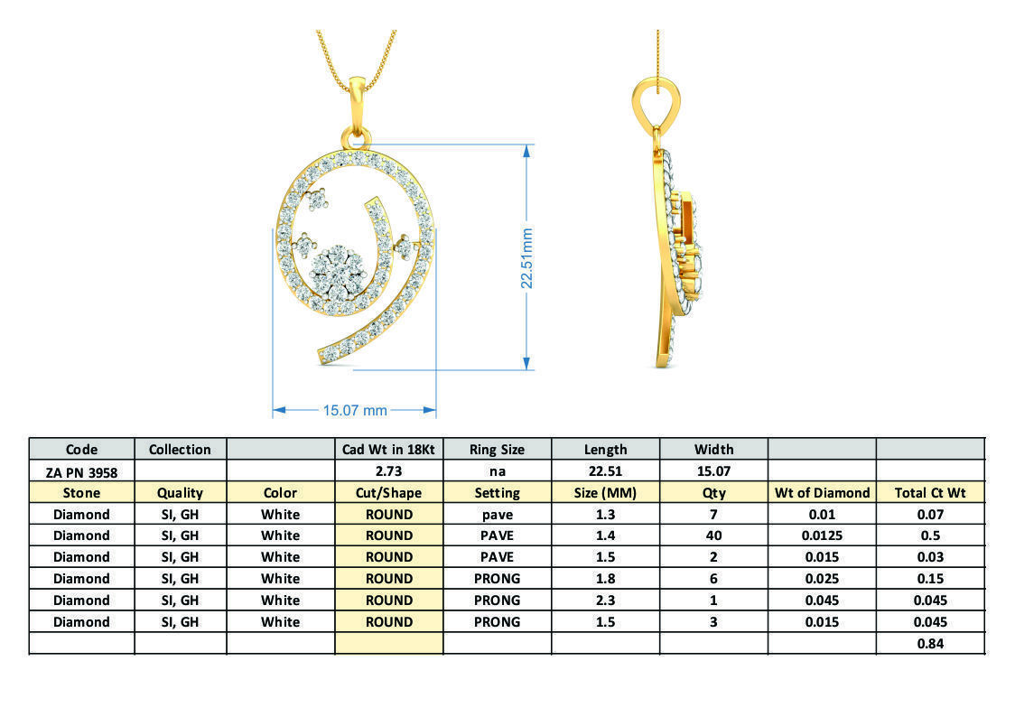 36 Women pendant-earrings set 3dm stl render detail 3D print model_14