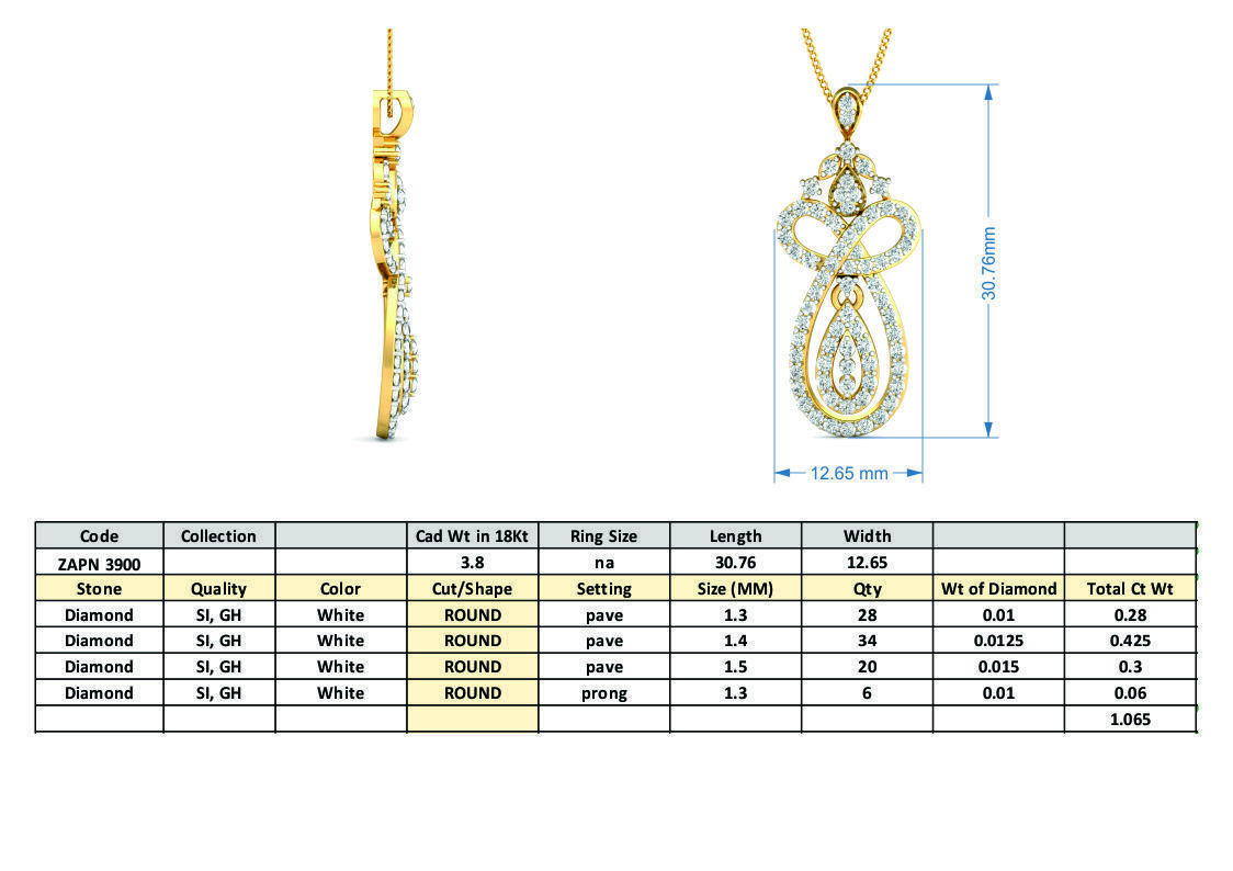 36 Women pendant-earrings set 3dm stl render detail 3D print model_54