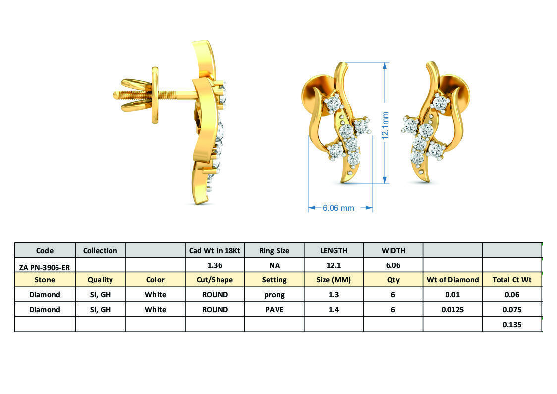 36 Women pendant-earrings set 3dm stl render detail 3D print model_45