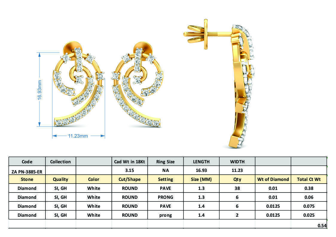 36 Women pendant-earrings set 3dm stl render detail 3D print model_67