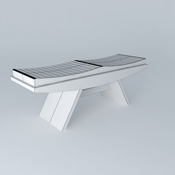 Banco de designer Free 3D model_3