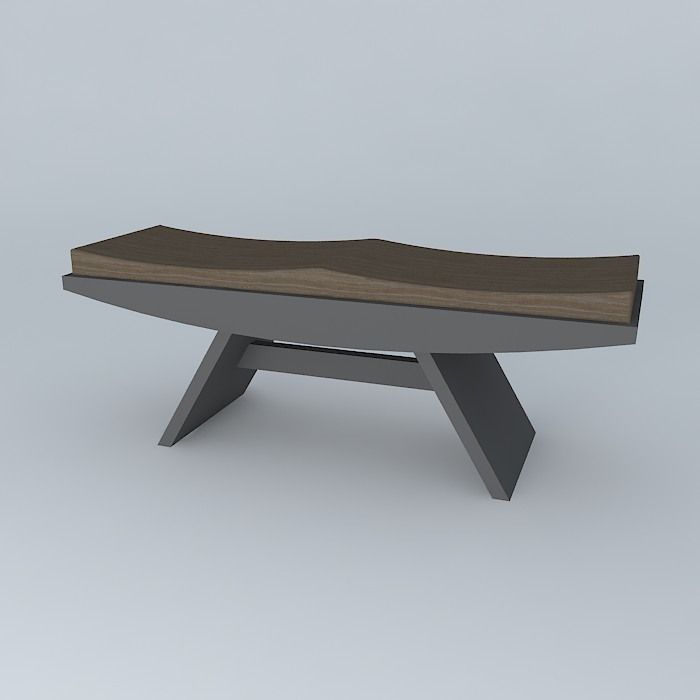 Banco de designer Free 3D model_1